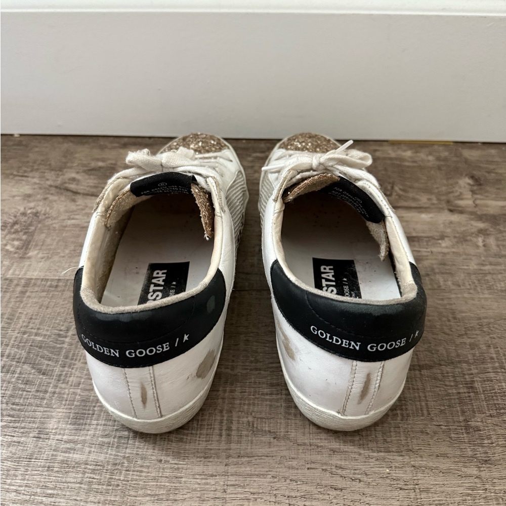 GUC Authentic Golden Goose Superstar Sneakers 37 7 - Picture 5 of 6